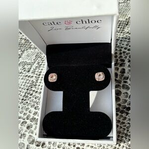 Cate & Chloe rose gold and crystal earrings brand new in box